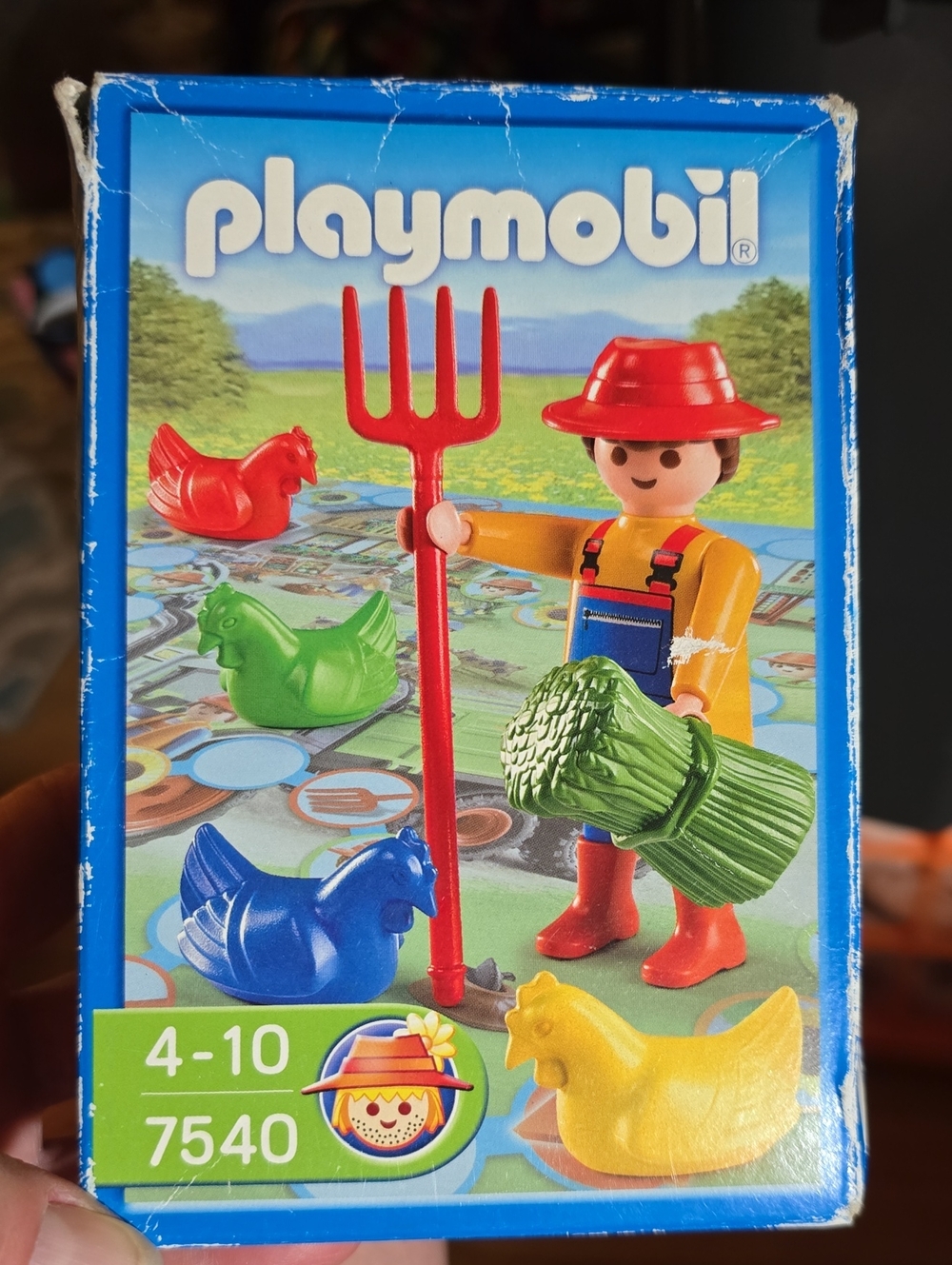 Playmobil 7540 Farmer 2011 NEW Sealed Box Has Shelfwear